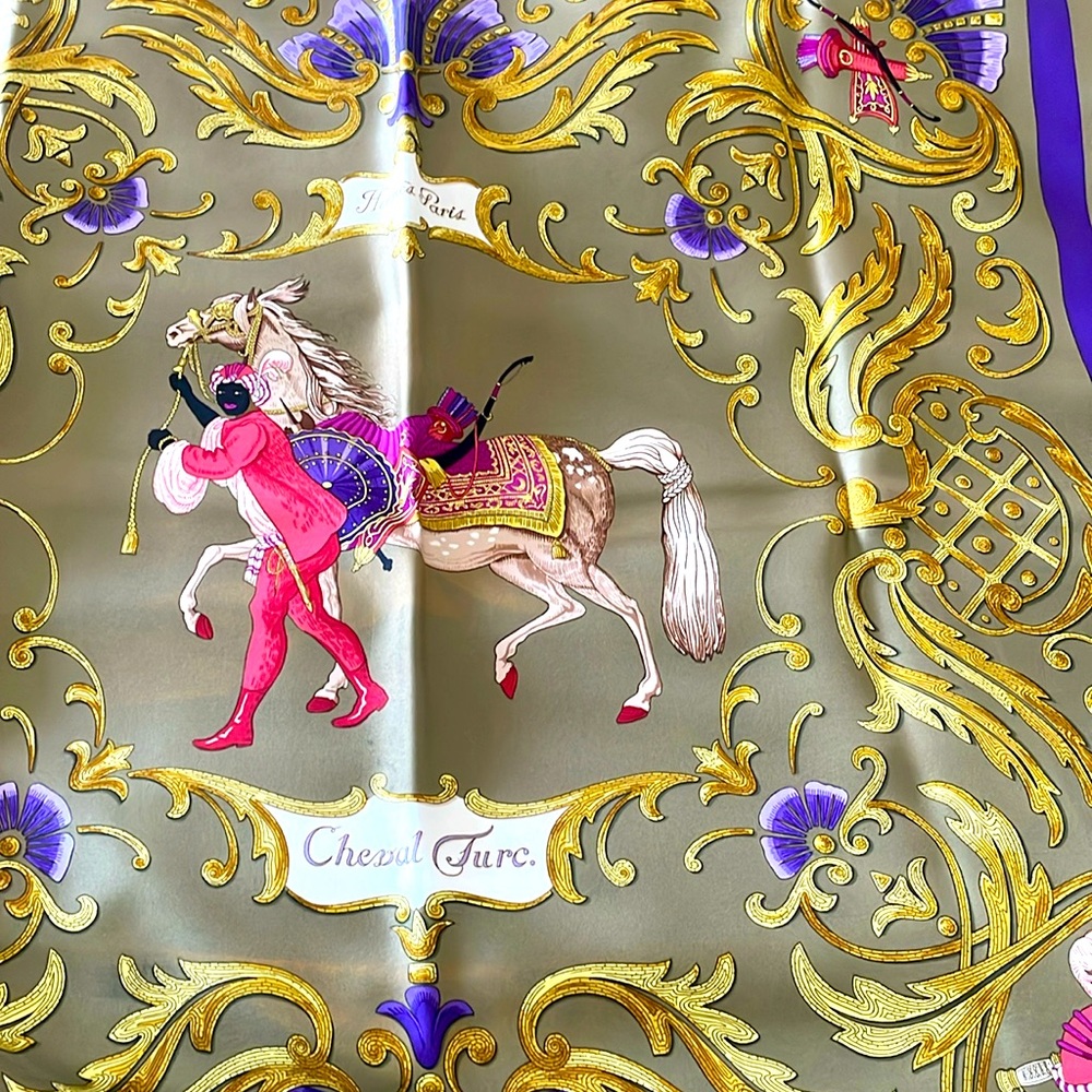 EUC Hermès CHEVAL TURC. 💜🤎💛